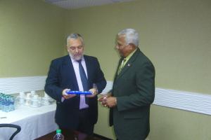 Emb. Dr. Gabriel Ive con Ministro de Seguridad de T&T, Senador Alfonso