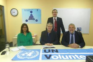 Reunión de trabajo con Voluntariado Naciones Unidas