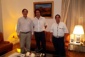 El Embajador Marcelo Salviolo con Director de Asuntos Multilaterales del Ministerio de Defensa de Argentina, y Sec Dolores Kunst