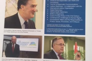 Participación del Embajador Salviolo en una charla en la Academia del Caribe