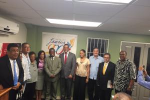 Embajadores de la CELAC y participantes en el Bicentenario Carta de Jamaica en la UWI