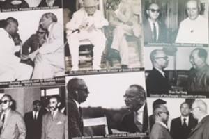 Collage de fotografias del Dr. Williams con personalidades mundiales